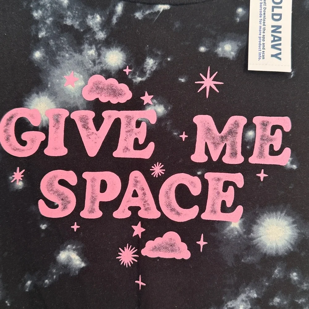 Old Navy Kids Tee with Pink 'Give Me Space' Design - Picture 2 of 4
